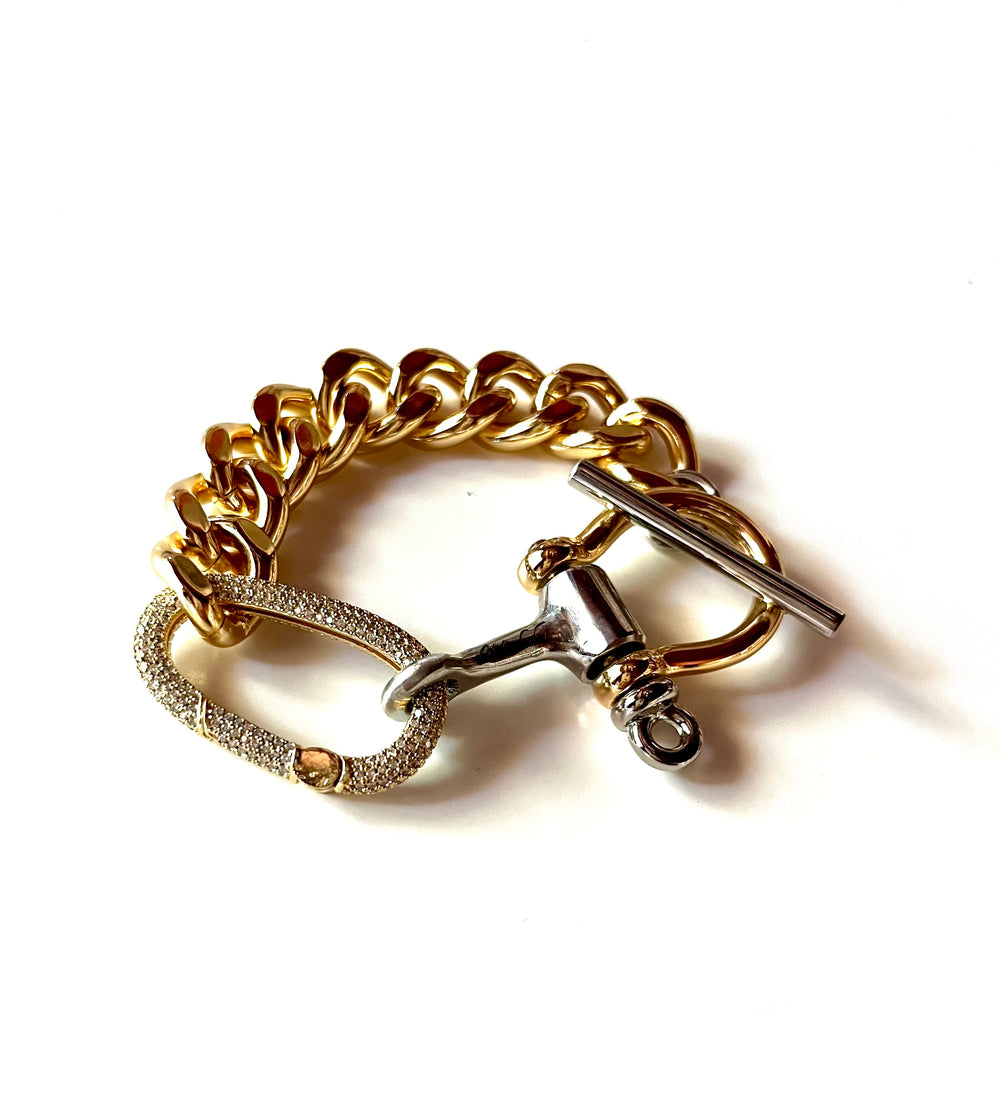 Aries Bracelet in gold | Equestrian Jewelry | Equestrian fashion | Horse Jewelry | Equestrian Luxury