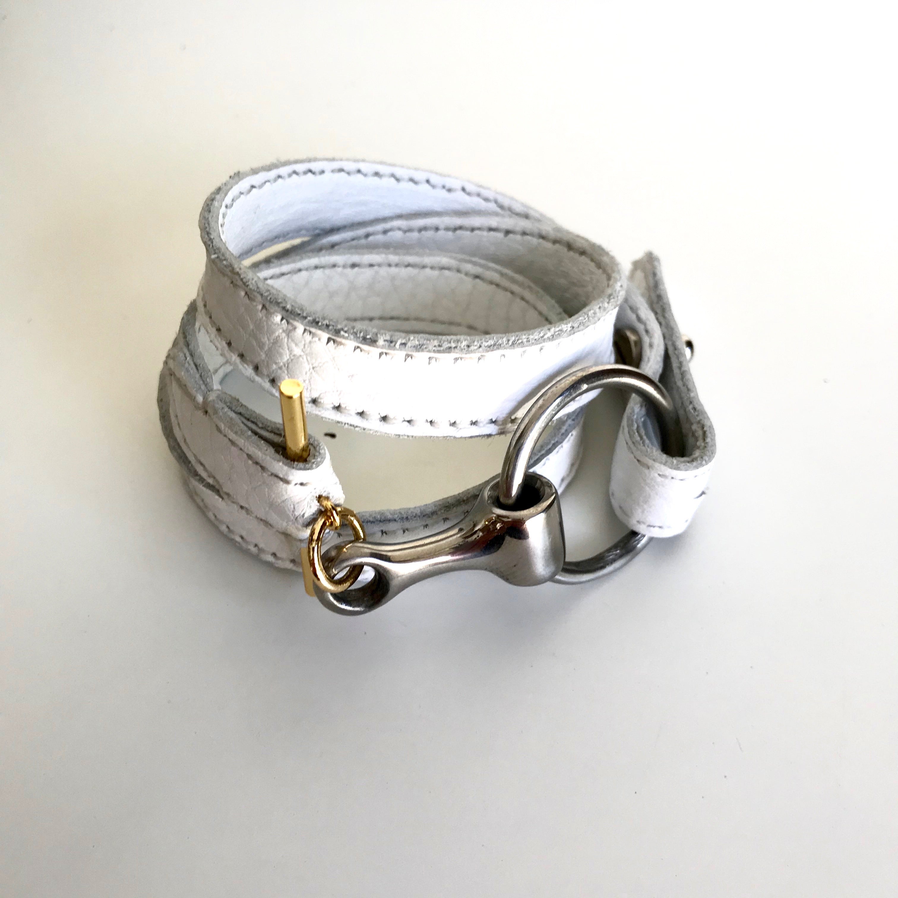 CHEYENNE LEATHER WRAP | Equestrian Jewelry | Leather Bracelet | Wrist Wrap | Horse Bit Leather Cuff - AtelierCG™