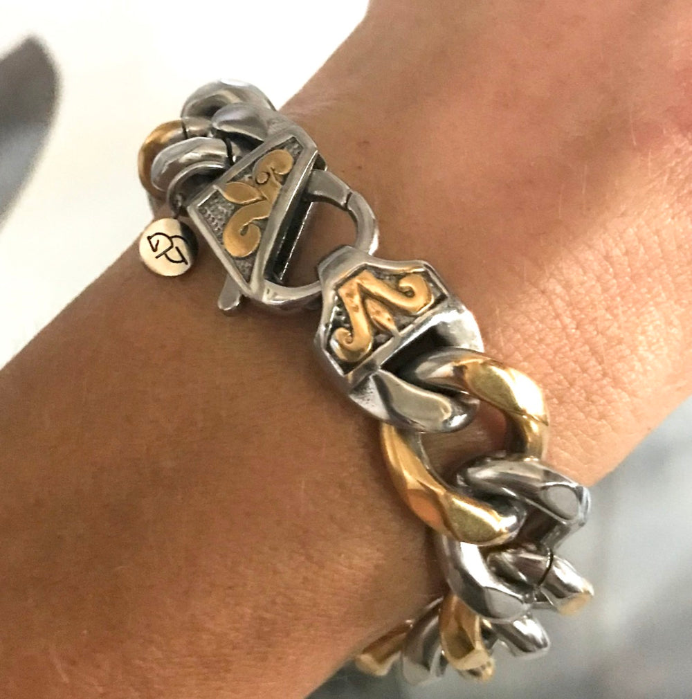 DASH LINK BRACELET - Mixed Metal - AtelierCG™