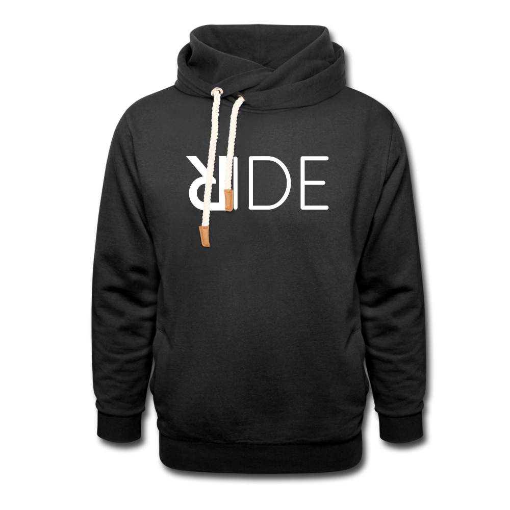 DON'T LET THEM TAME YOU SHAWL HOODIE | Long Sleeve - AtelierCG™ - black