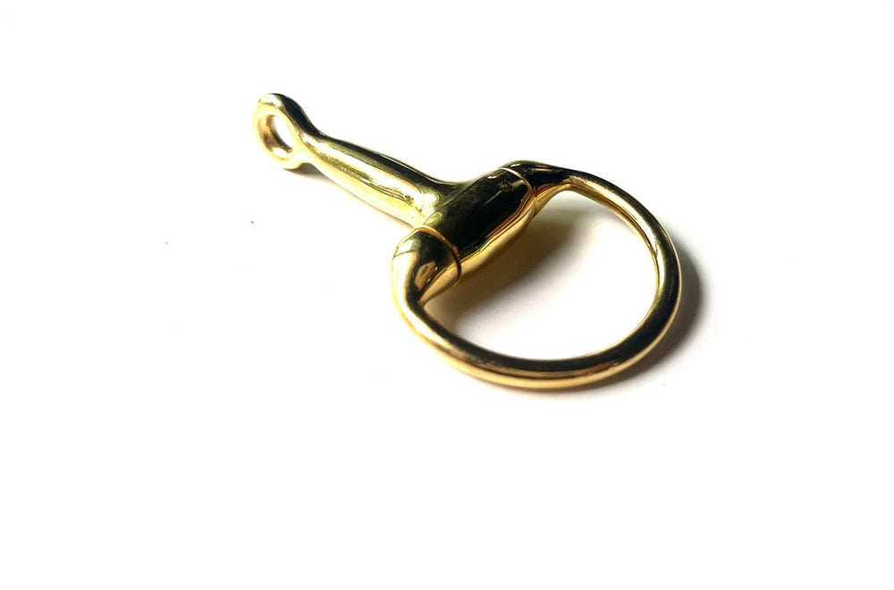 HORSE BIT PENDANT | gold