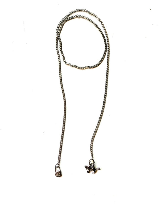 WA LARIAT NECKLACE | silver