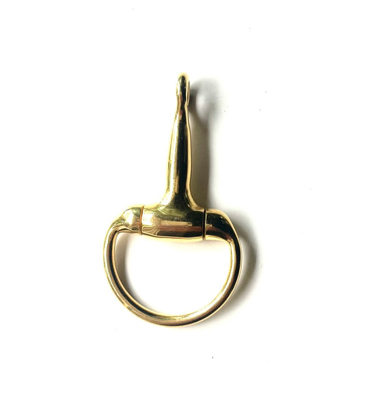 HORSE BIT PENDANT | gold