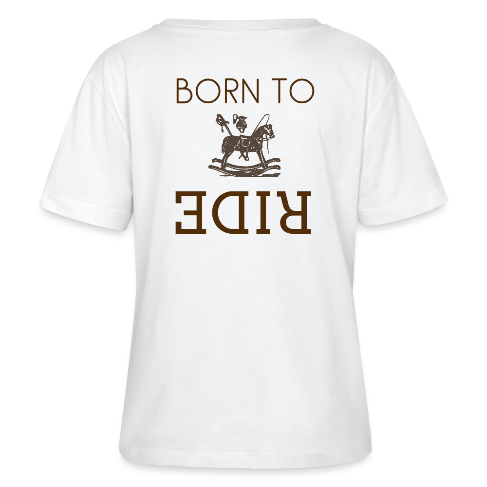 BORN TO RIDE | Short Sleeve - AtelierCG™ - white