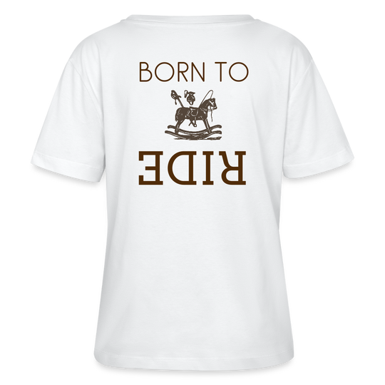 BORN TO RIDE | Short Sleeve - AtelierCG™ - white