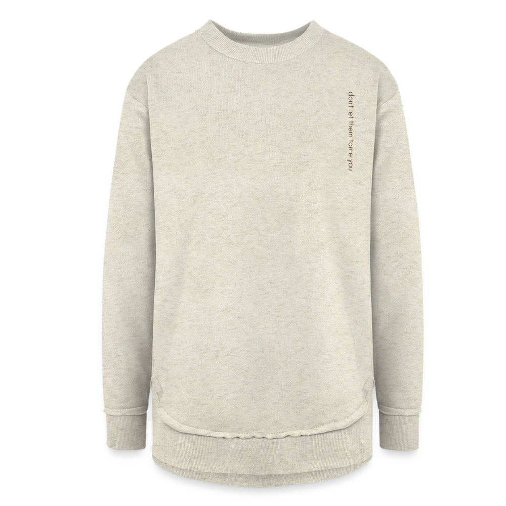 BARN BABES & CHAMPAGNE | Fleece Sweatshirt - heather oatmeal