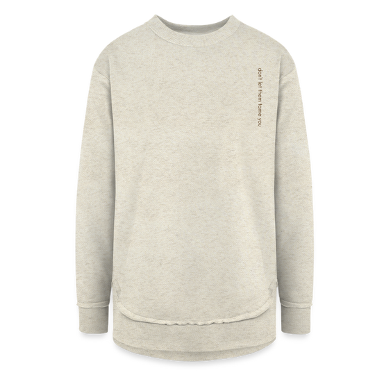BARN BABES & CHAMPAGNE | Fleece Sweatshirt - heather oatmeal