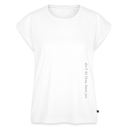 Women's Roll Cuff T-Shirt - white