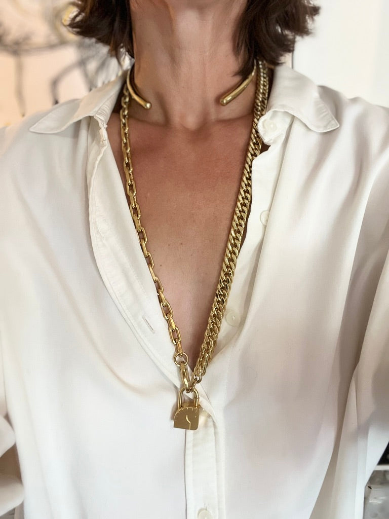 MAVERICK NECKLACE | gold