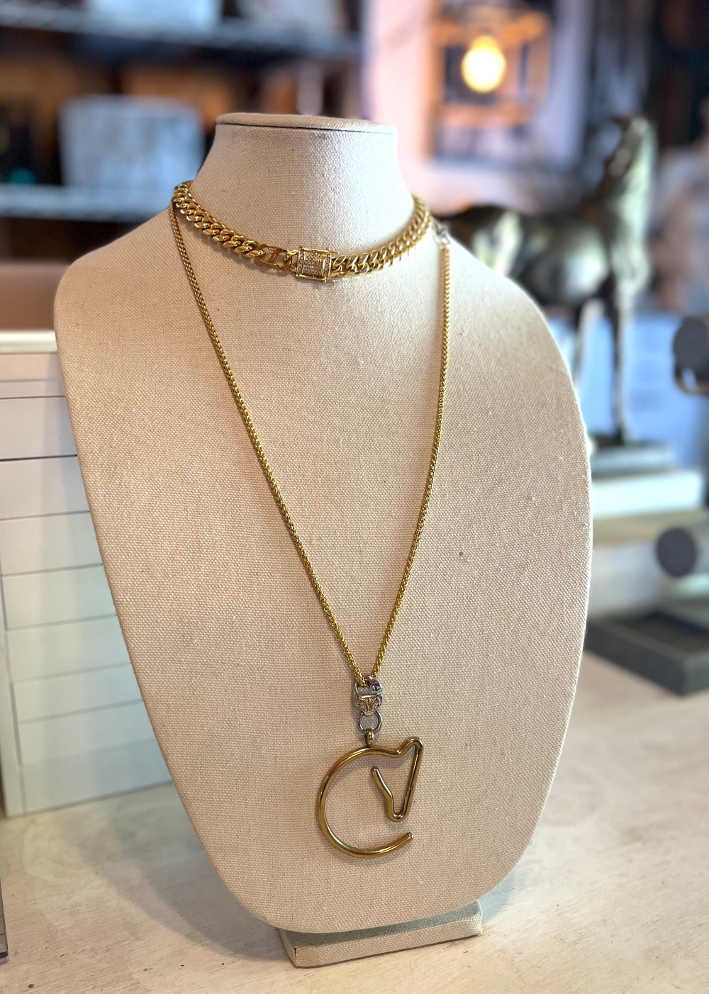 GUDENA HORSE PENDANT NECKLACE  No.3 | Equestrian jewelry | Horse Jewelry | AtelierCG™