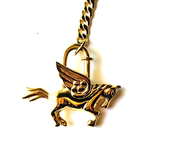 WA LARIAT NECKLACE | gold
