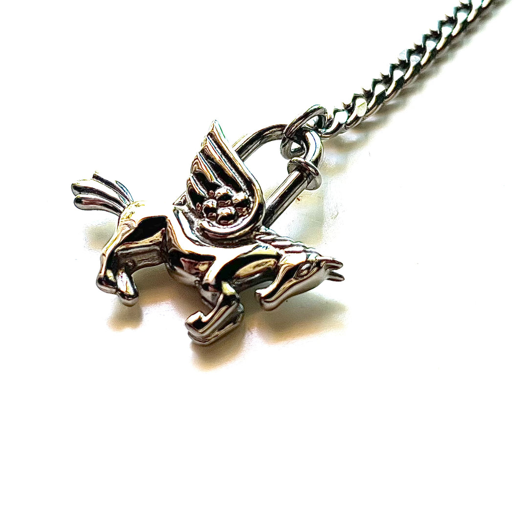 WA LARIAT NECKLACE | silver