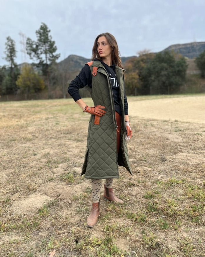 MALIN VEST LONG - hunter green - AtelierCG™