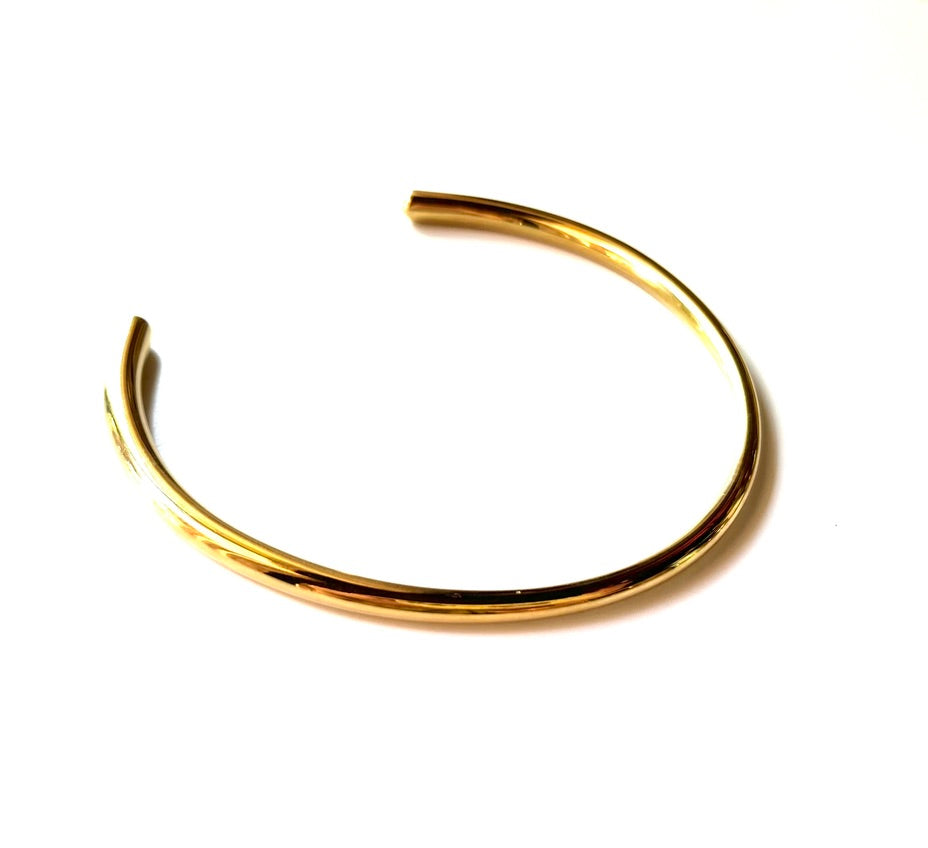 ARMANI CUFF CHOKER NECKLACE | gold