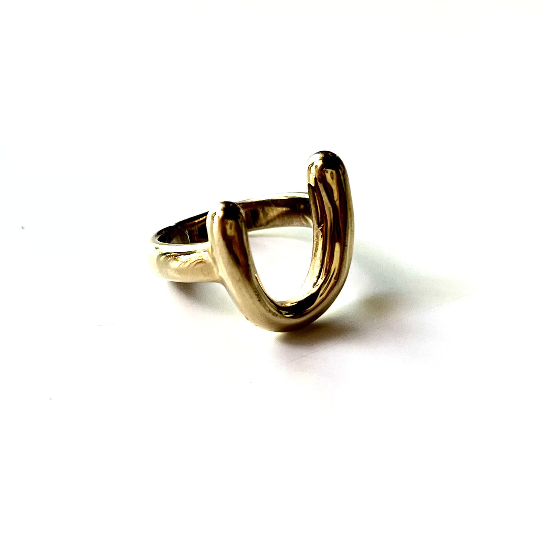KOA HORSESHOE RING | gold