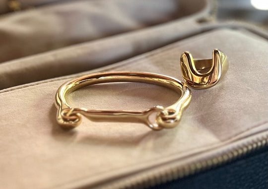 LUSITANO HORSESHOE RING - gold | Equestrian Jewelry | Horse Jewelry | AtelierCG™