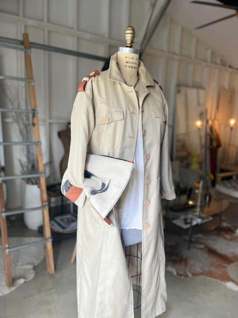 VELVET CHAMPAGNE SUMMER COAT | light tan