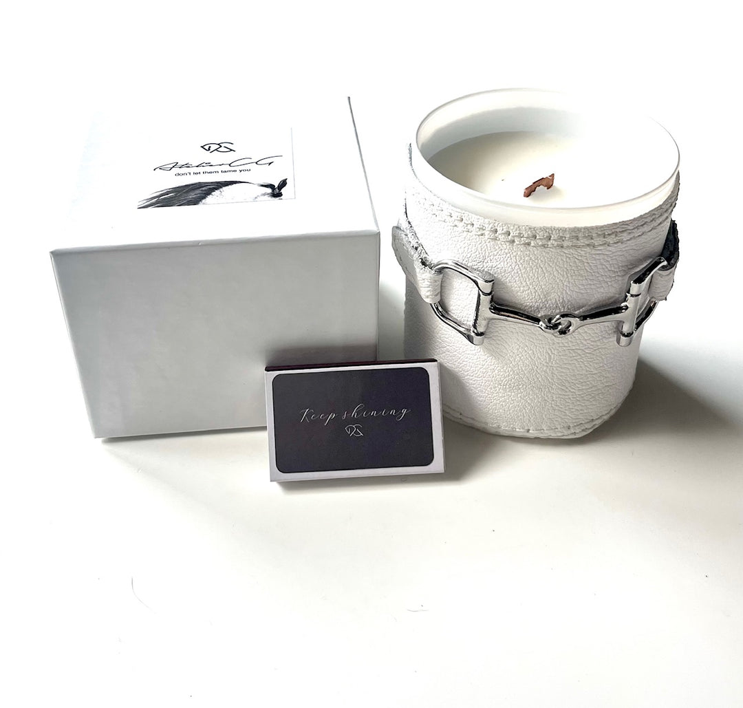 LEATHER SOY CANDLE | groom