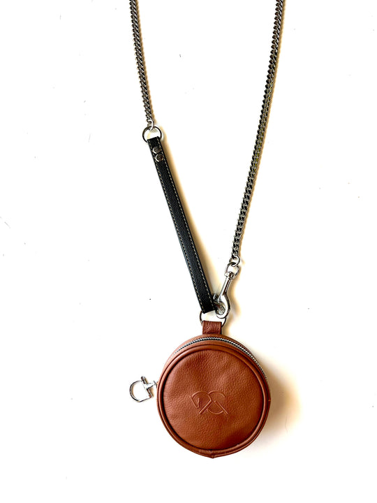 BLAISE ZIP POUCH - brown - Treat pouch, party pouch - belt bag - mini shoulder bag - coin pouch - AtelierCG™