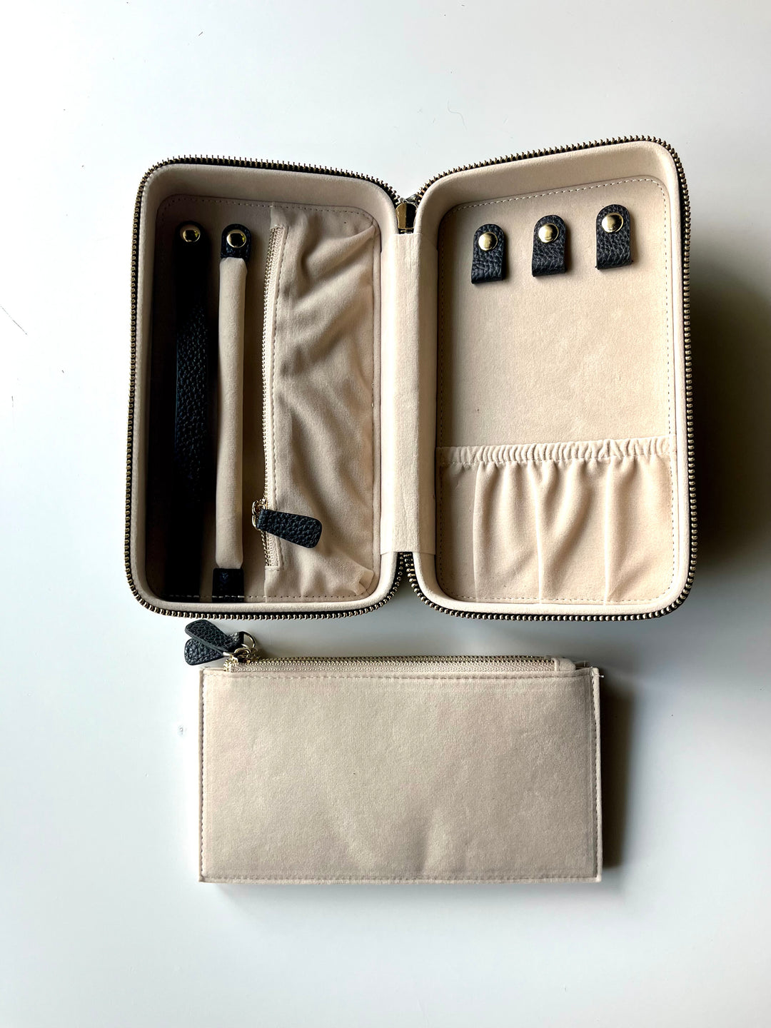 MALIAH JEWELRY CASE | black leather | AtelierCG™