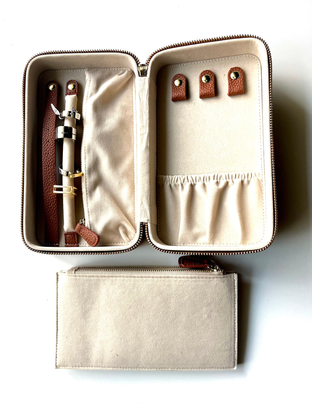 MALIAH JEWELRY CASE | chestnut leather | AtelierCG™