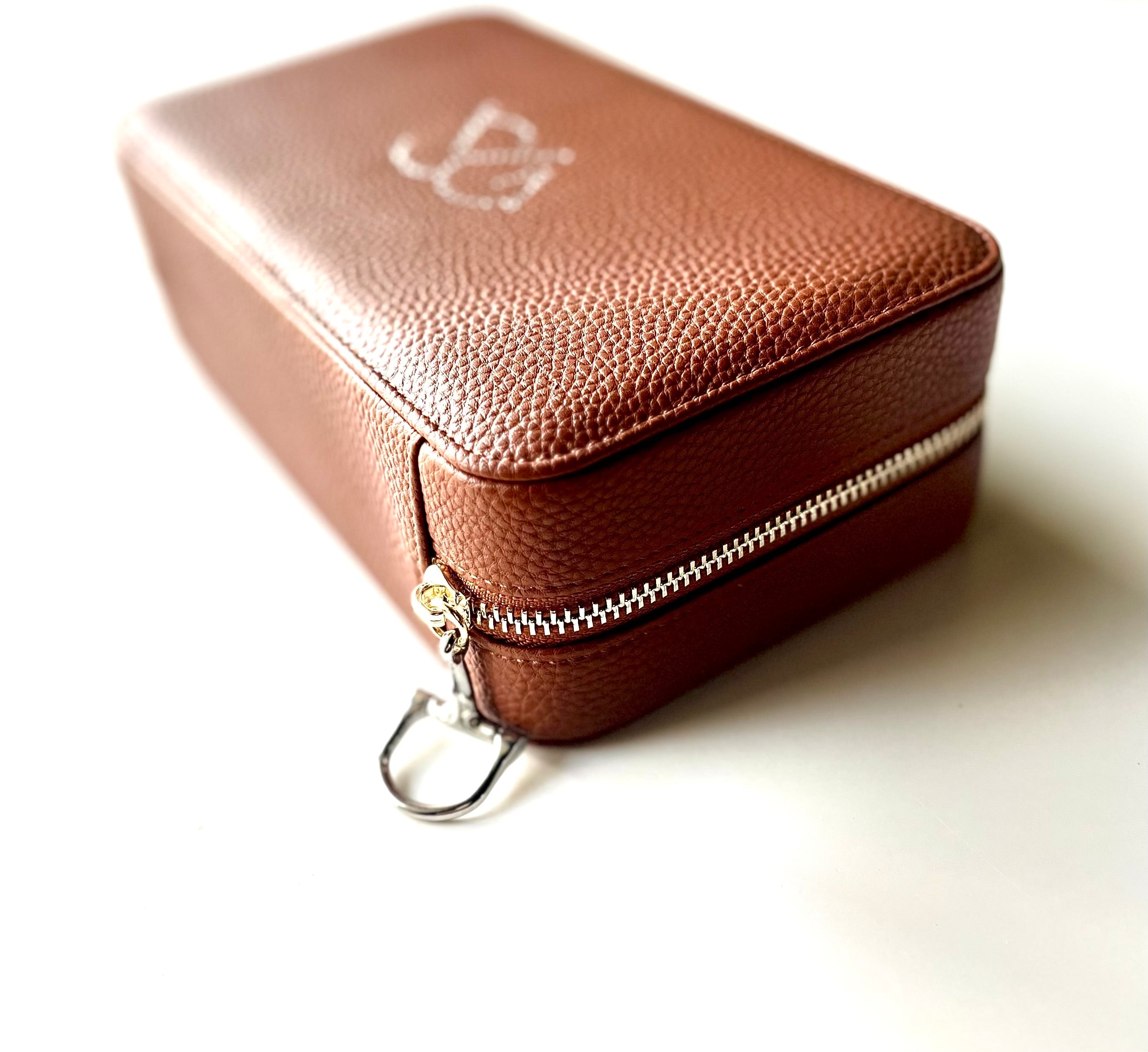 MALIAH JEWELRY CASE | chestnut leather | AtelierCG™
