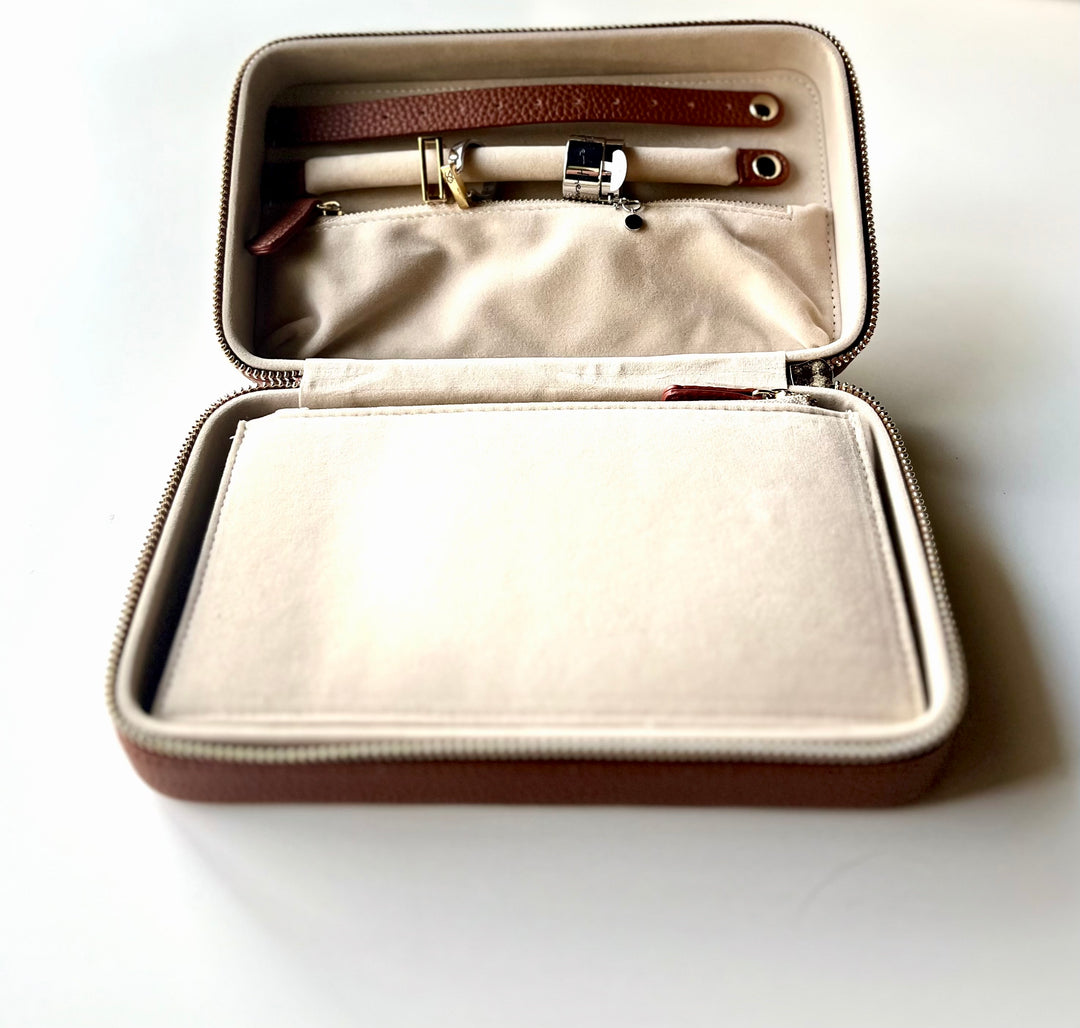 MALIAH JEWELRY CASE | chestnut leather | AtelierCG™