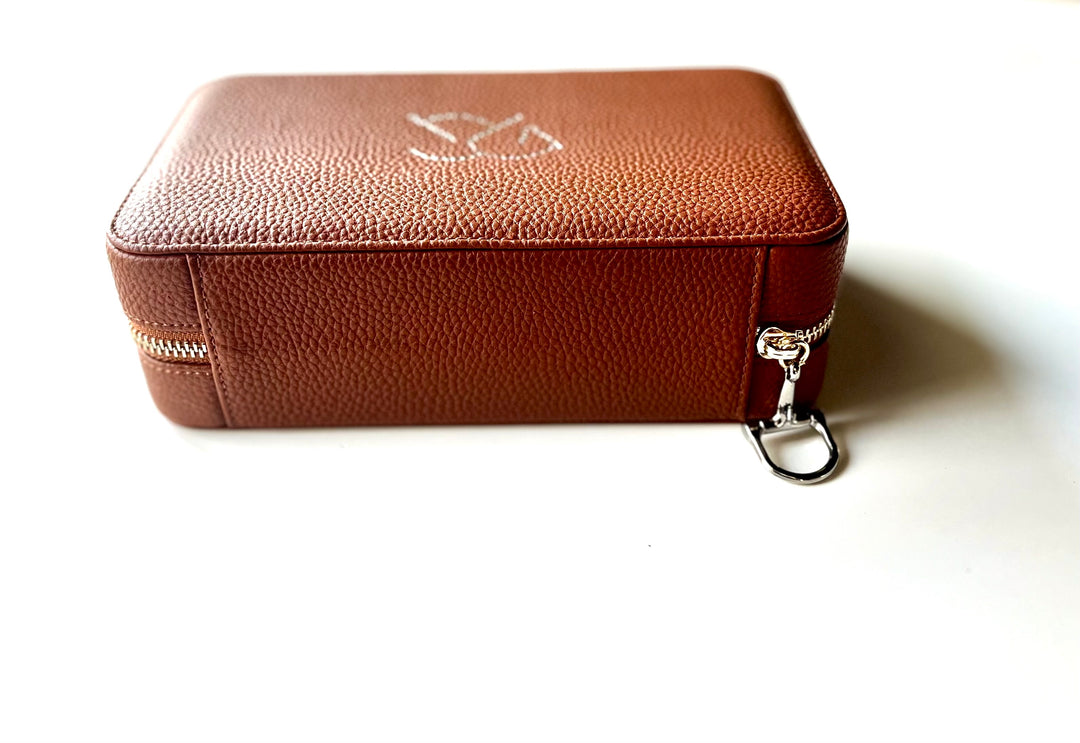 MALIAH JEWELRY CASE | chestnut leather | AtelierCG™