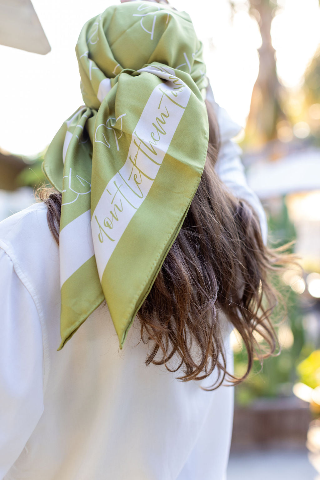 MALIN SILK SCARF | green