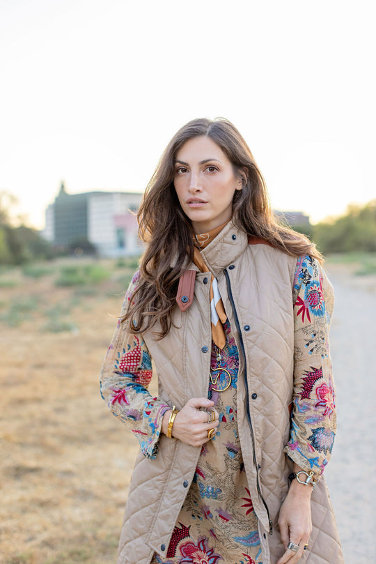 MALIN SILK SCARF | chestnut