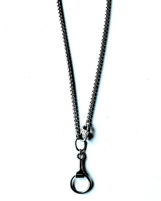 BOLT SNAFFLE BIT NECKLACE | silver