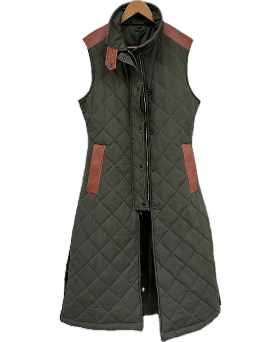 MALIN VEST LONG | hunter green
