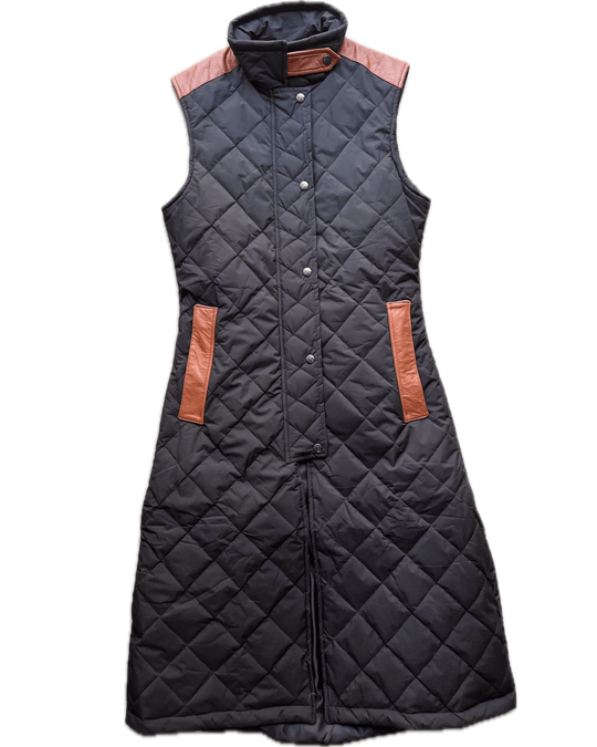 MALIN VEST LONG | black