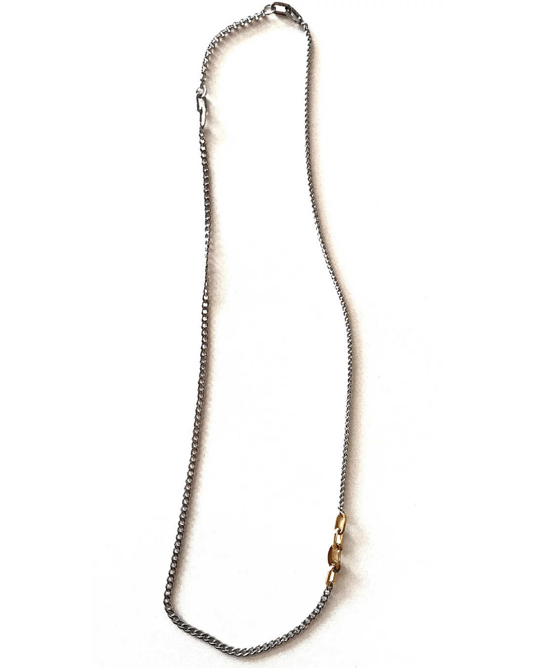 PEGASUS NECKLACE | silver w/ gold clasp