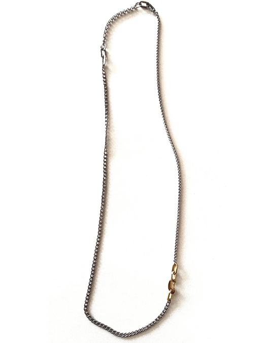 PEGASUS NECKLACE | silver w/ gold clasp