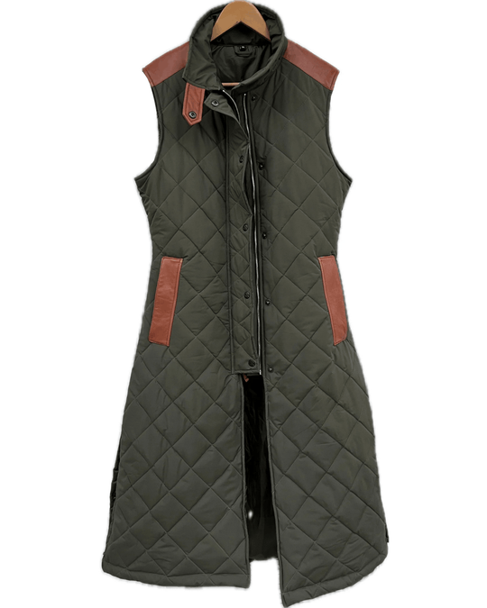 LIGHT WEIGHT MALIN VEST LONG | Hunter Green