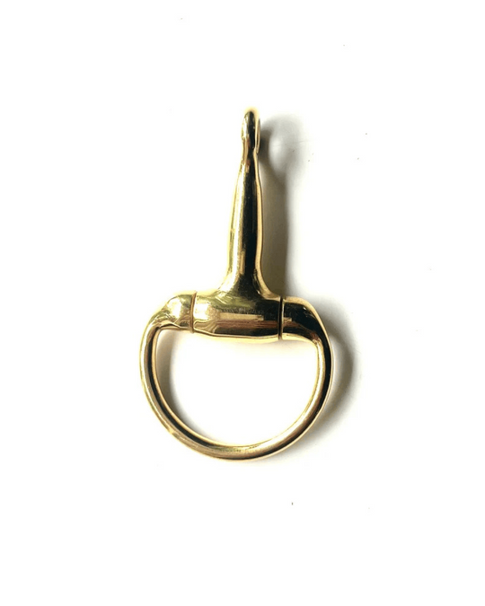 HORSE BIT PENDANT | gold