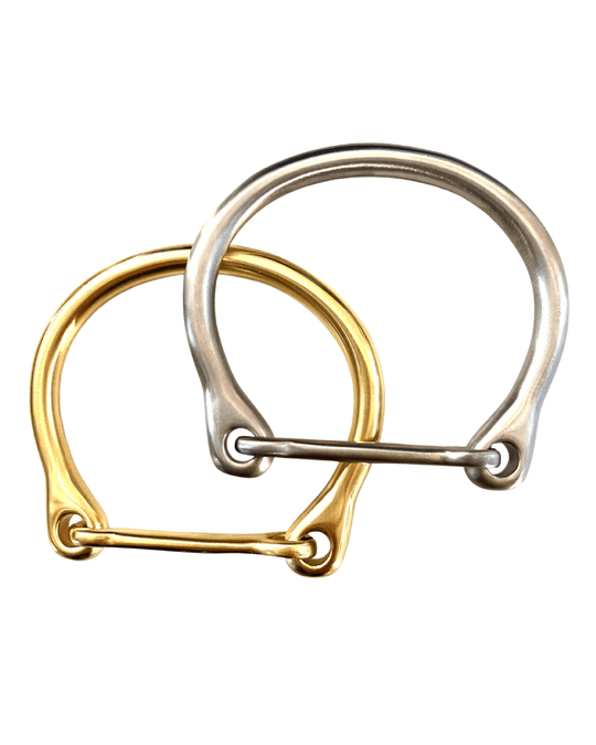 LUSITANO HORSESHOE CUFF | brushed metal