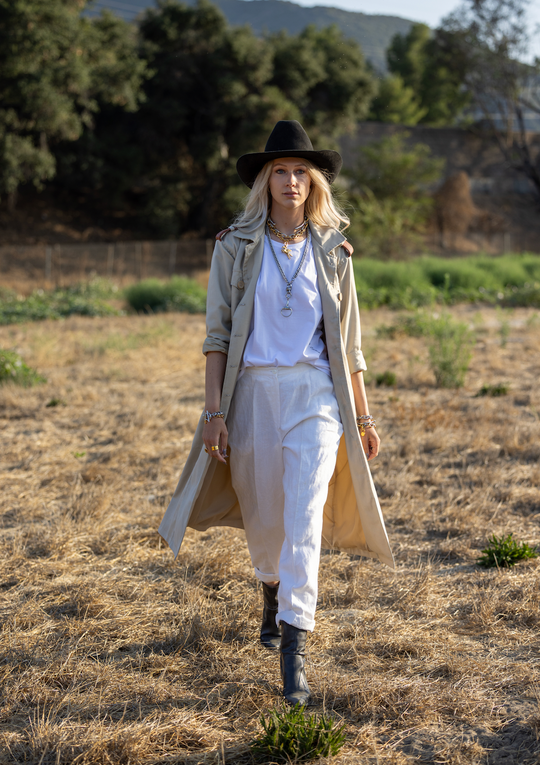 VELVET CHAMPAGNE SUMMER COAT | light tan