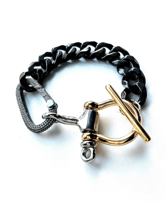 ARIES BRACELET | black & gold
