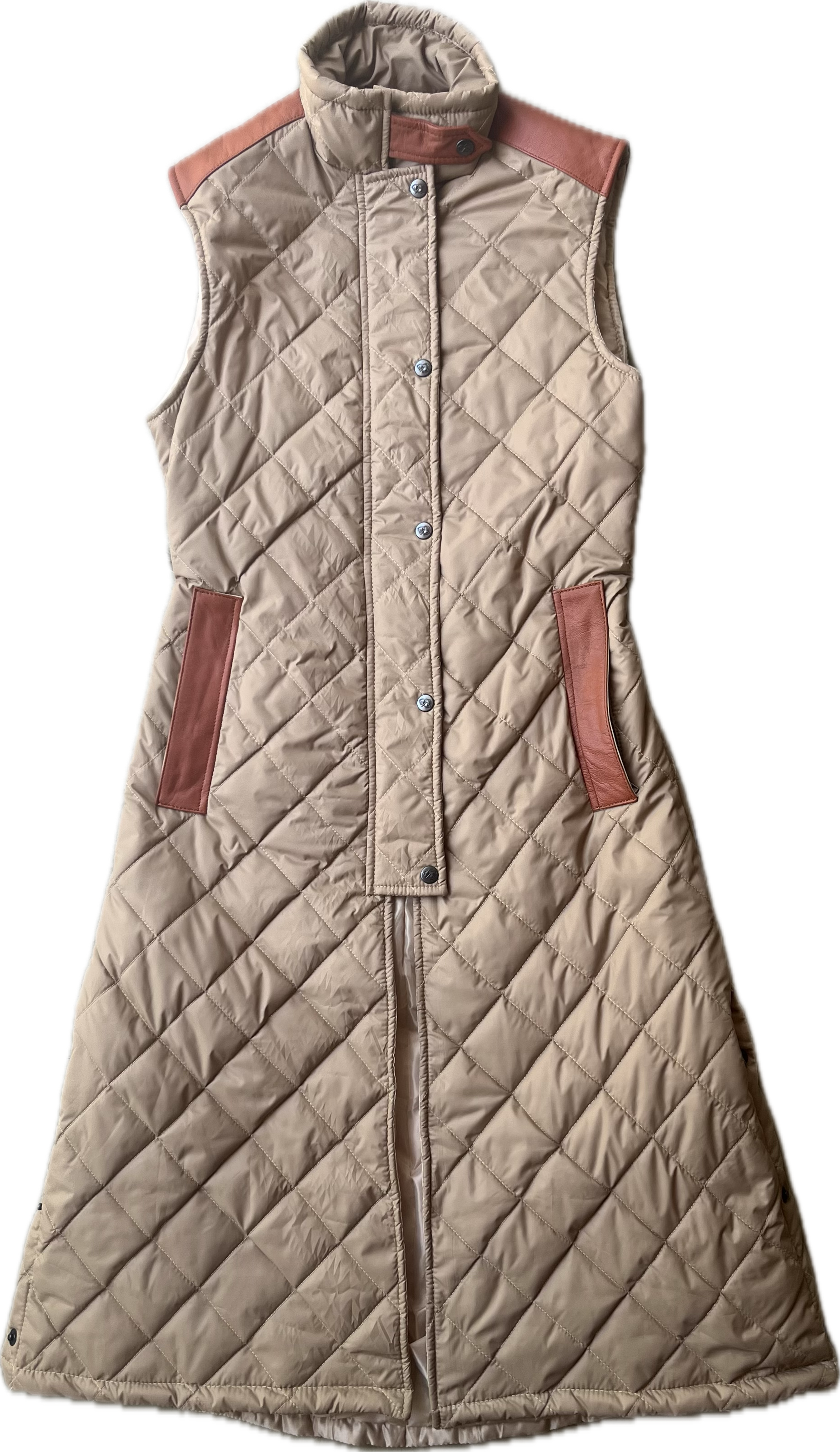 MALIN VEST LONG - buckskin