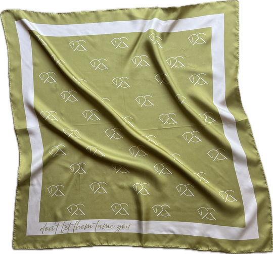MALIN SILK SCARF | green