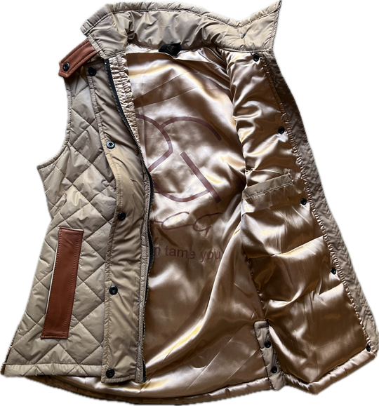 MALIN VEST SHORT - buckskin