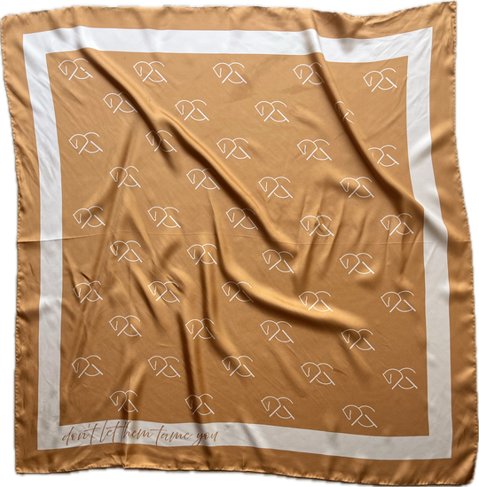 MALIN SILK SCARF | chestnut