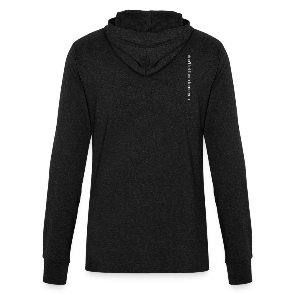 BORN WILD | Light Weight Hoodie | Long Sleeve - heather black