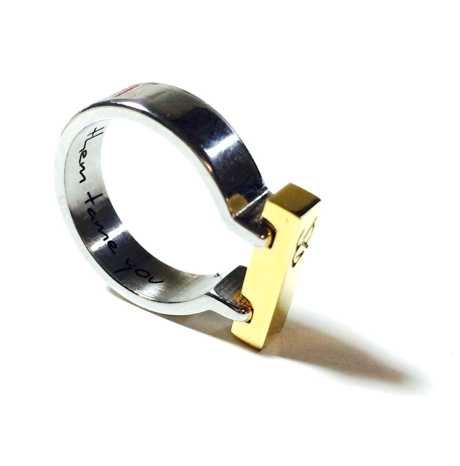TOBIANO SIGNATURE RING in gold silver | Equestrian Style Ring | Horse Shoe Ring | Stainless Steel - AtelierCG™