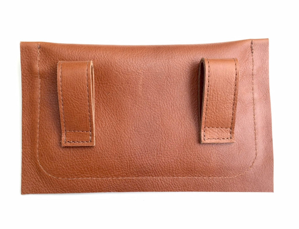 MARENGO CLUTCH | Red dun | Leather Waist Bag | Hip Bag | Equestrian Leather Pouch - AtelierCG™