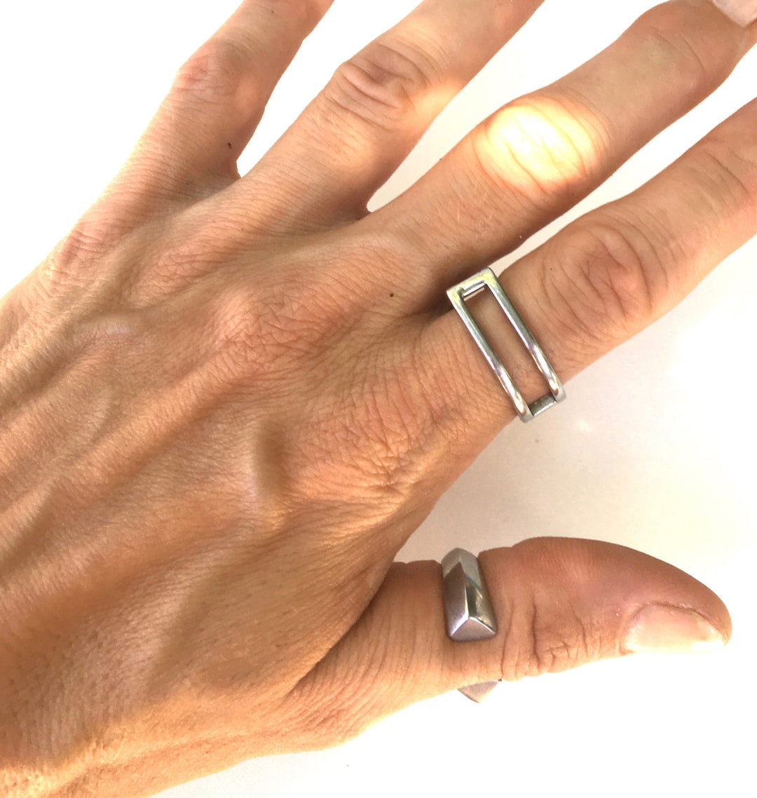 STIRRUP RING | Equestrian Style Ring | Stainless Steel Jewelry - AtelierCG™