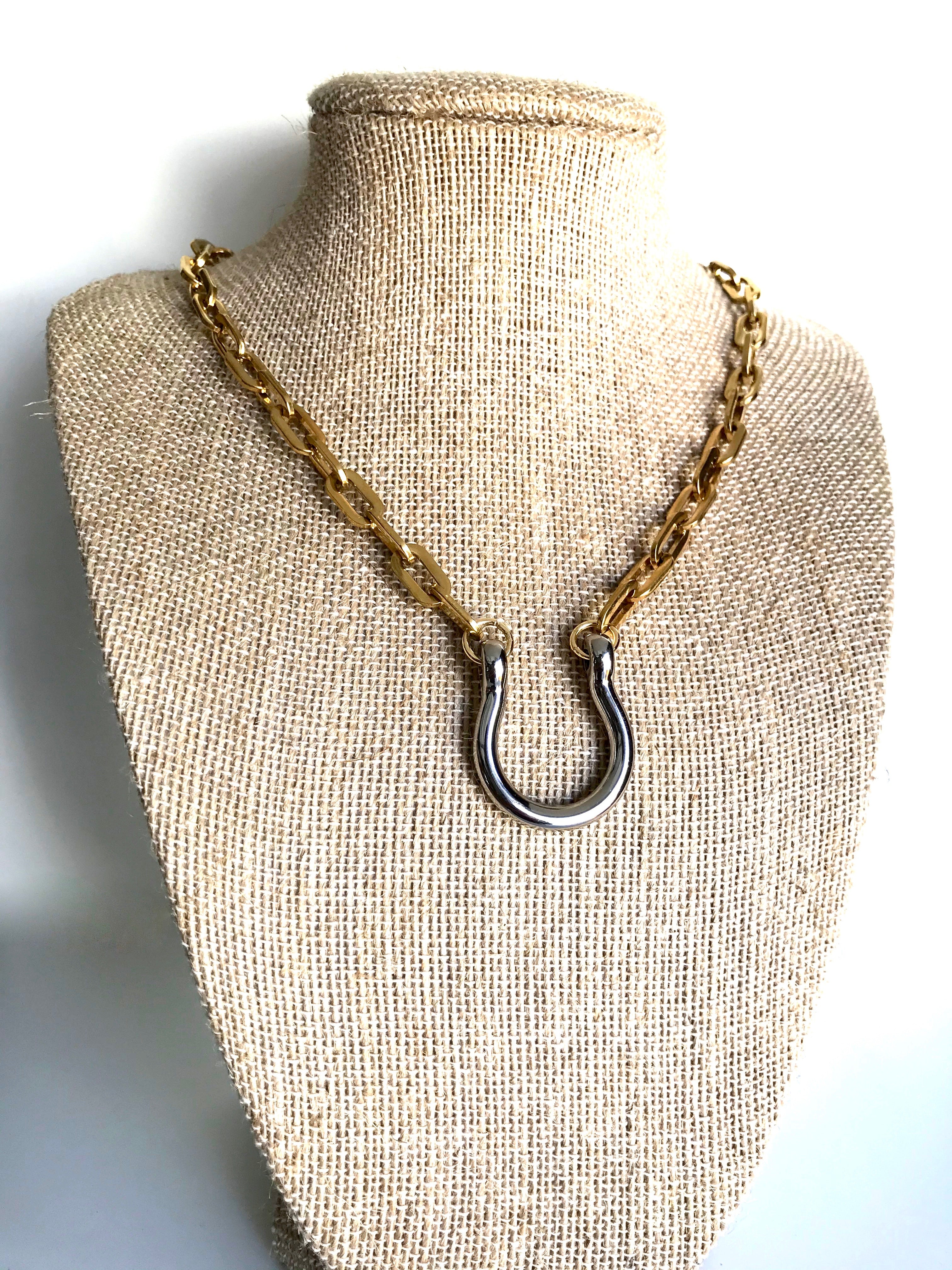 DREAMER EDGY | Good Luck Charm Necklace | Equestrian Jewelry  - AtelierCG™