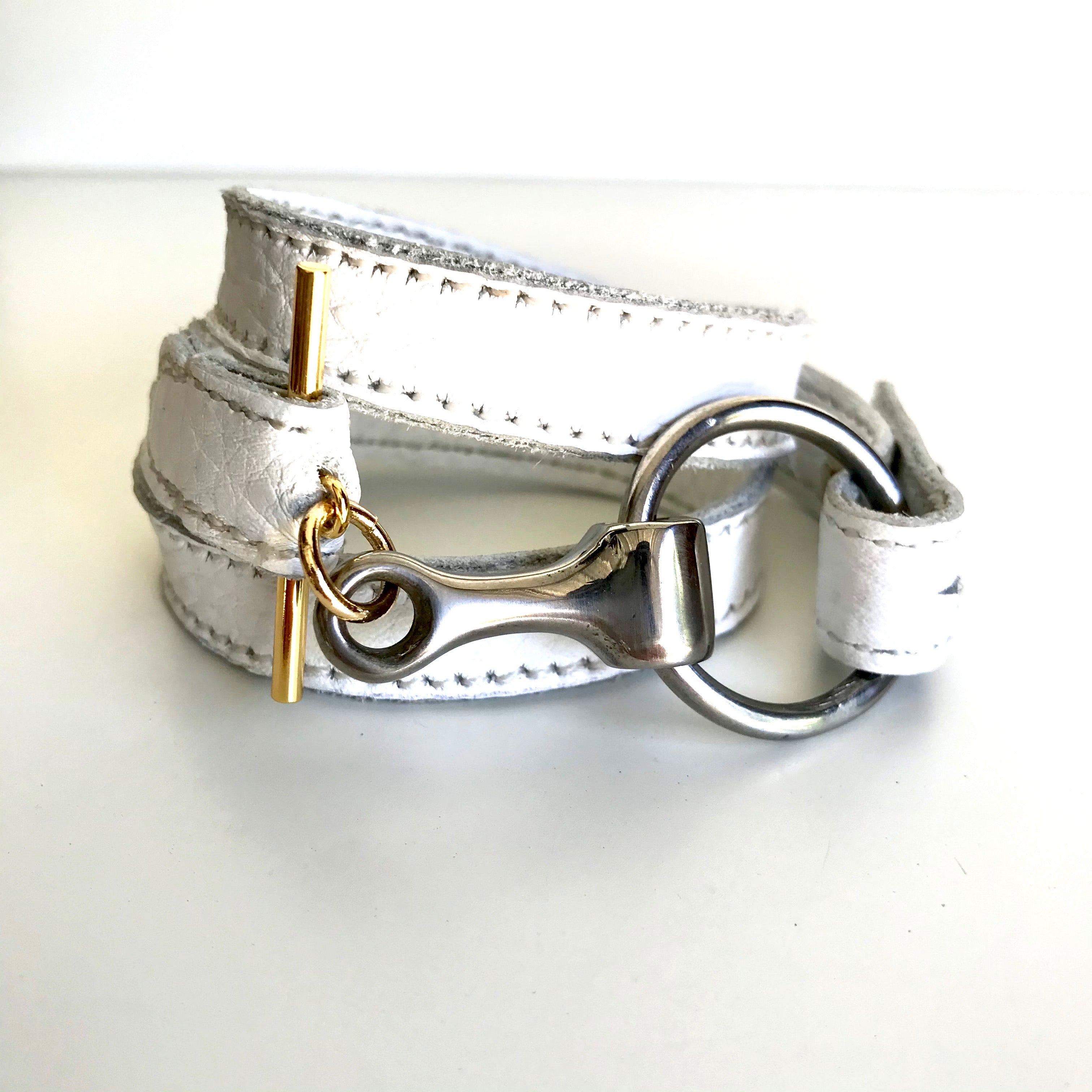 CHEYENNE LEATHER WRAP | Equestrian Jewelry | Leather Bracelet | Wrist Wrap | Horse Bit Leather Cuff - AtelierCG™